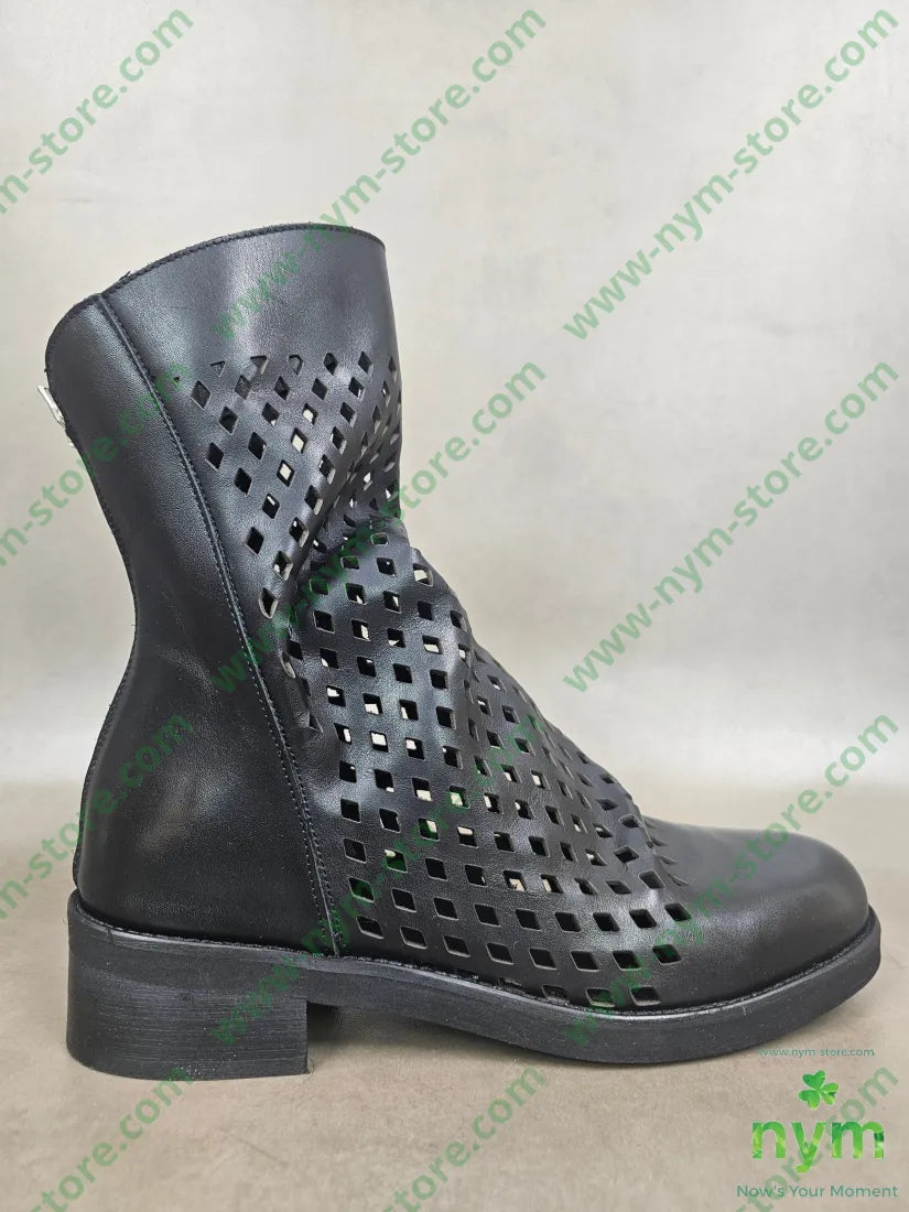 polacchino laserato 37 / NERO / PE26 SCARPE