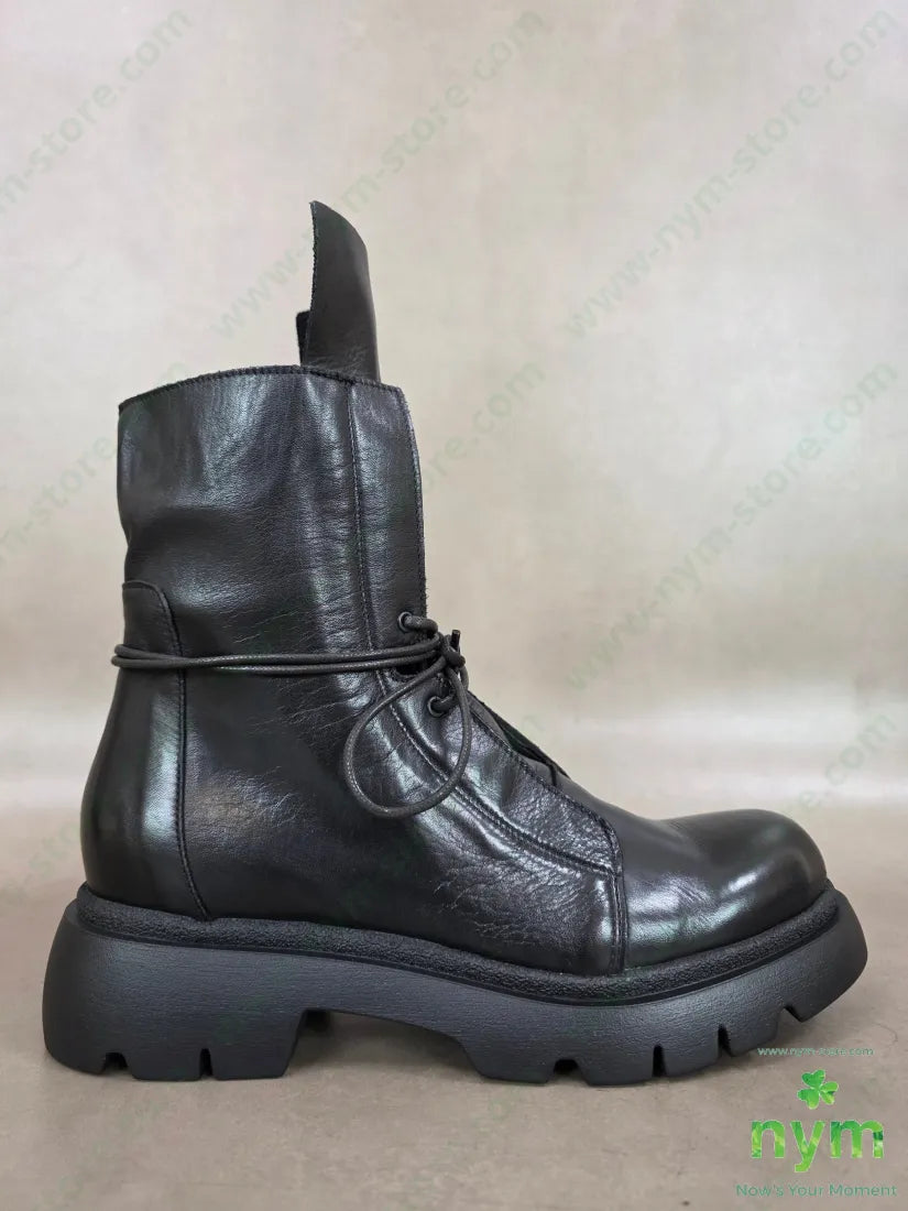 polacchino pelle linguetta lunga vera pelle - 36 / NERO / AI26 - SCARPE