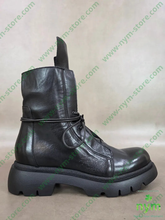 polacchino pelle linguetta lunga vera pelle - 36 / NERO / AI26 - SCARPE
