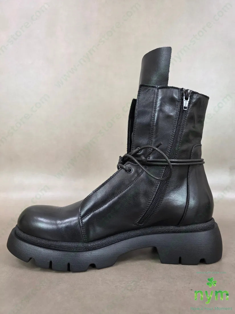 polacchino pelle linguetta lunga vera pelle - SCARPE