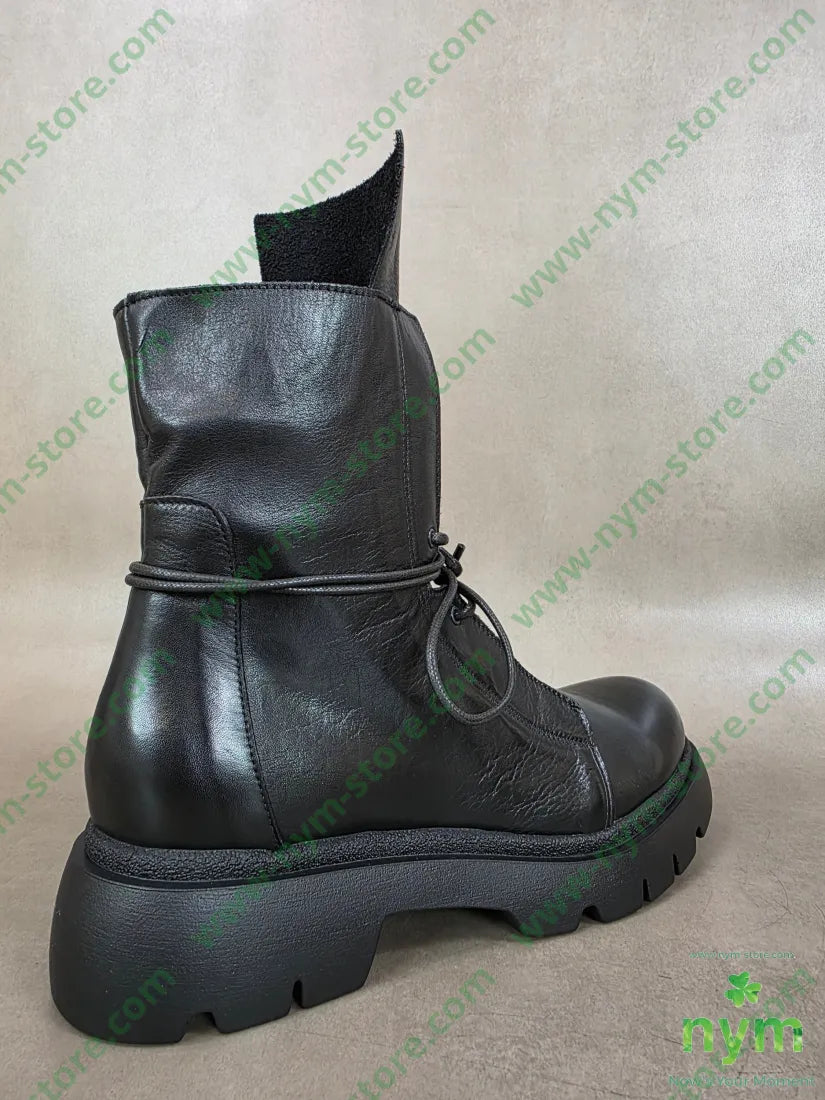 polacchino pelle linguetta lunga vera pelle - SCARPE