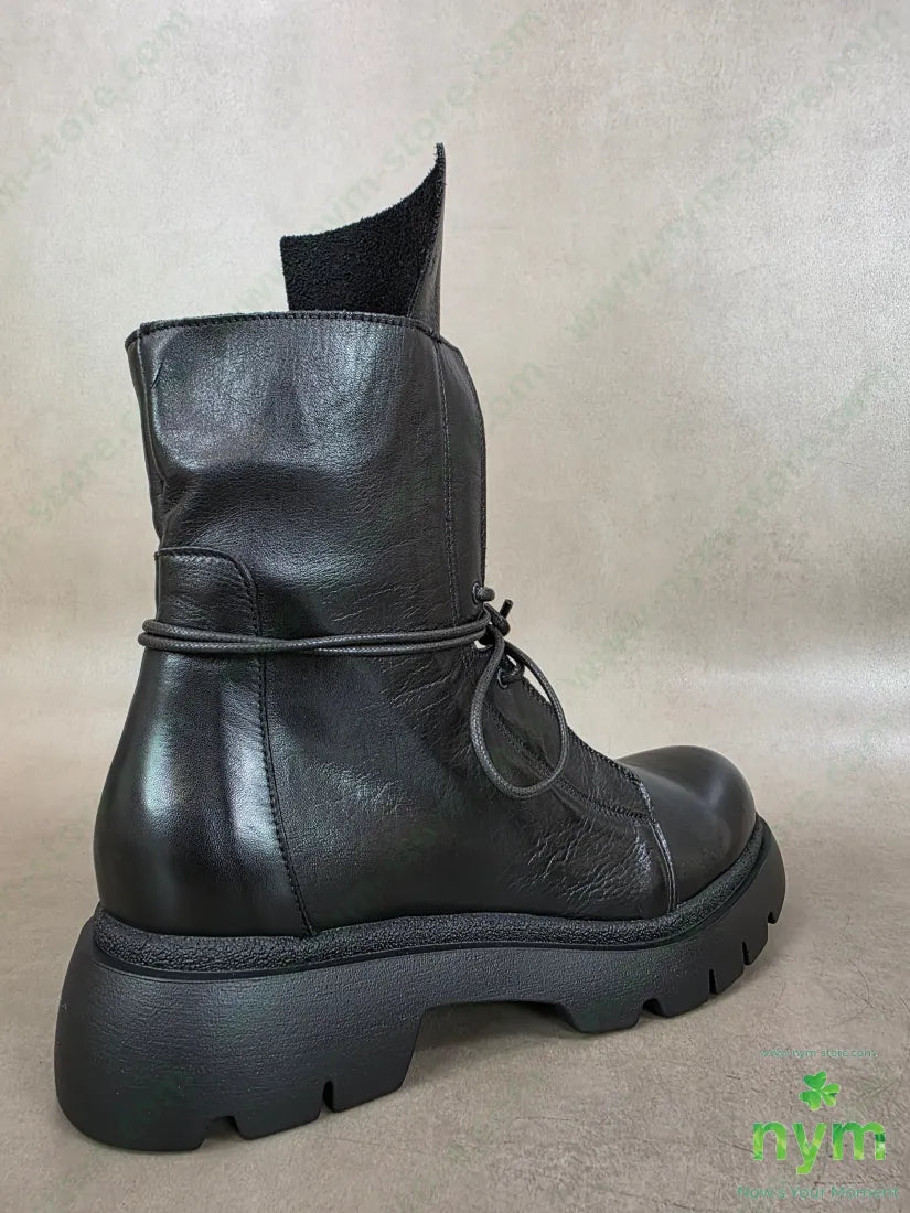 polacchino pelle linguetta lunga vera pelle - SCARPE