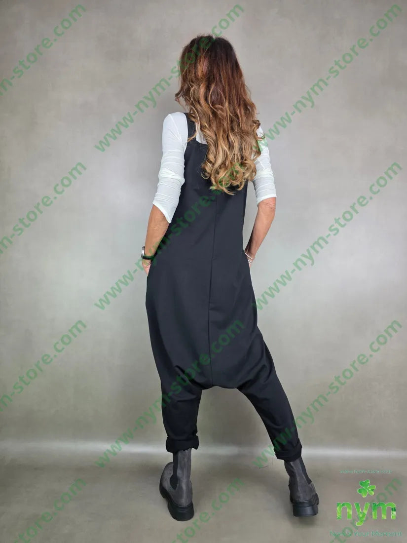 salopette felpa 95co5ea U / NERO / AI25 ABITO