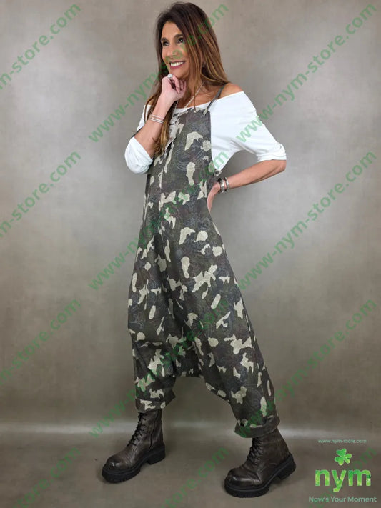 salopette stampa camouflage 97co3ea ABITO