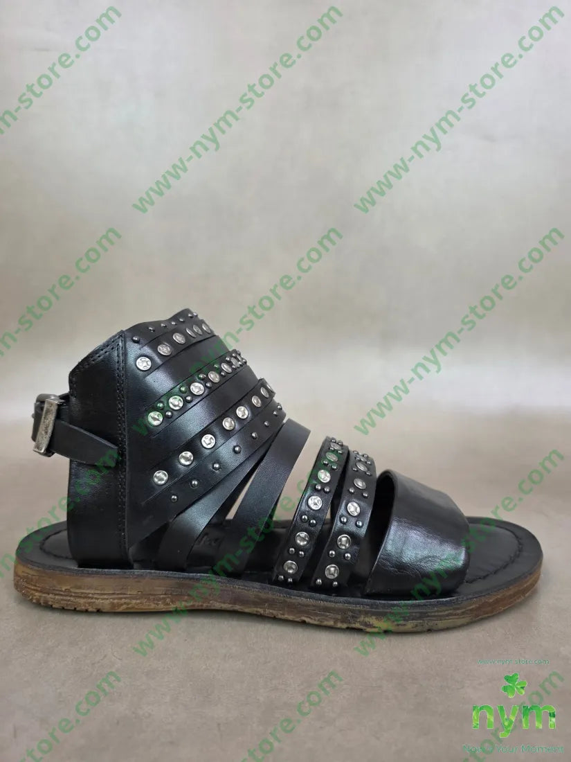 sandalo fascette borchiate 36 / NERO / PE26 SCARPE