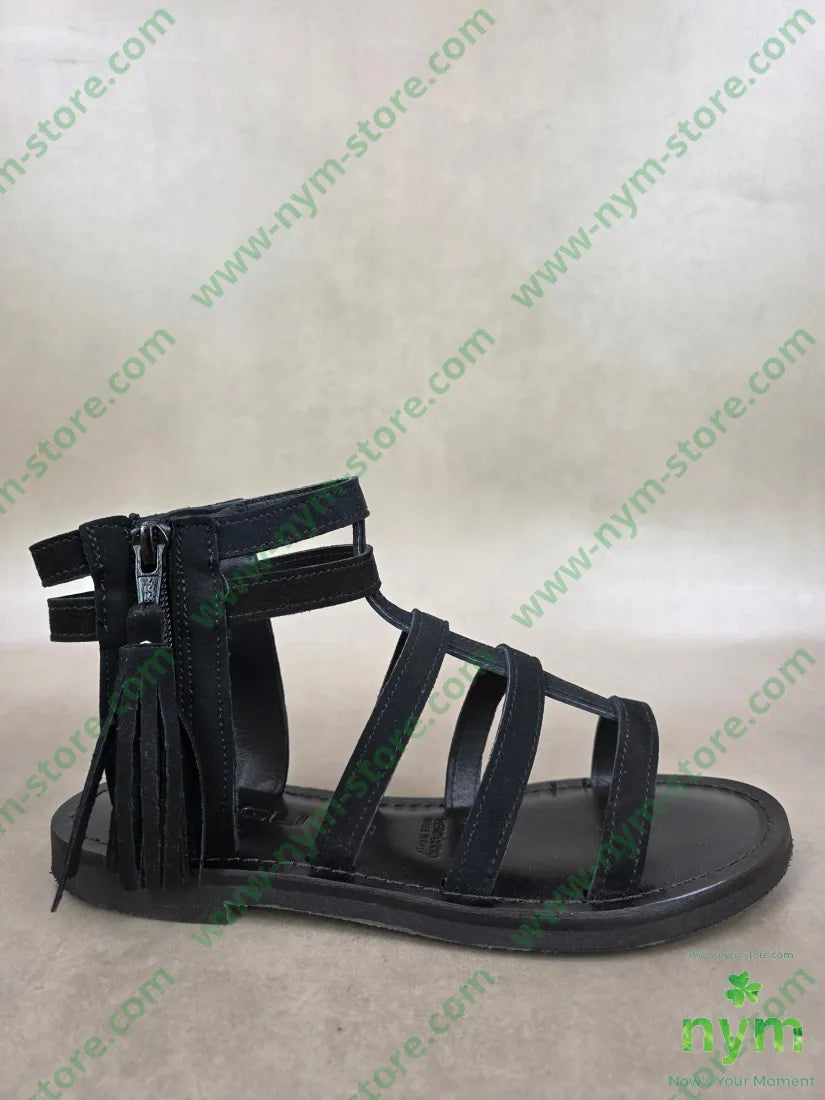 sandalo scamosciato nappina - 36 / NERO / PE26 - SCARPE