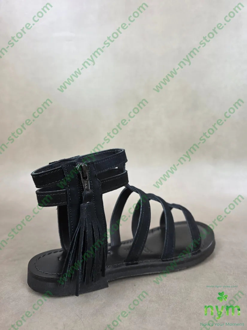 sandalo scamosciato nappina - SCARPE