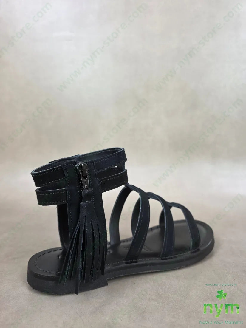 sandalo scamosciato nappina - SCARPE