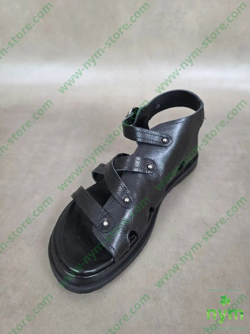 sandalo vera pelle quattro borchie - SCARPE