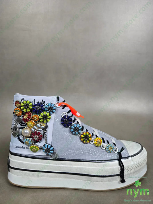 sneaker bottoni multicolor 36 / GRIGIO C. / Continuativo SCARPE