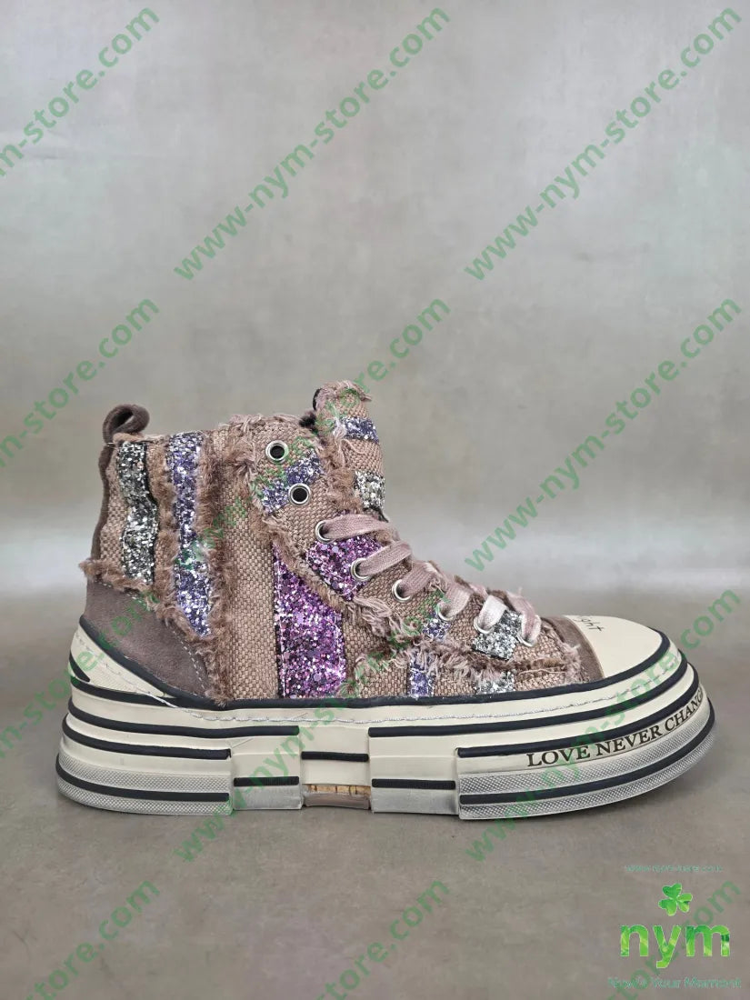 sneaker glitter cammello - 37 / CAMMELLO / PE26 - SCARPE