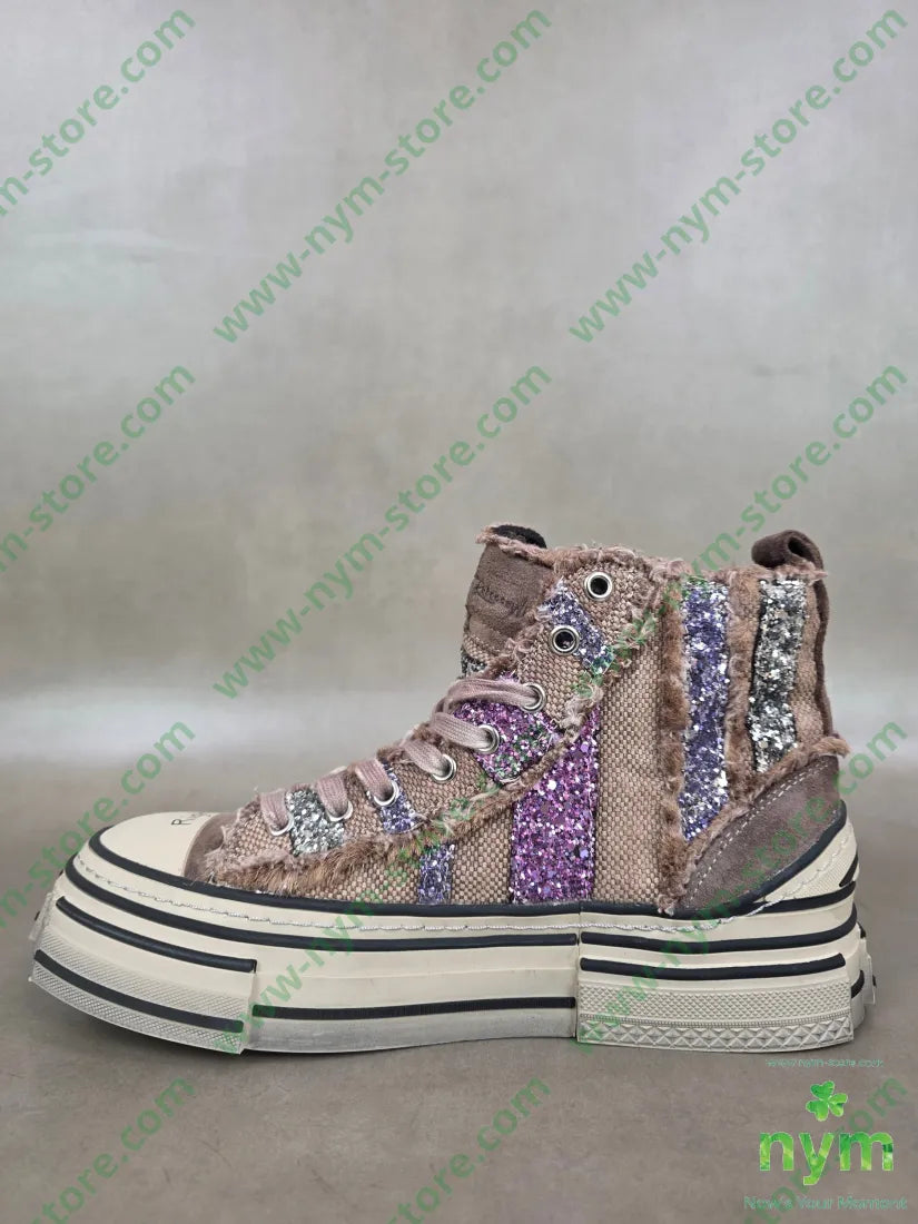 sneaker glitter cammello - SCARPE