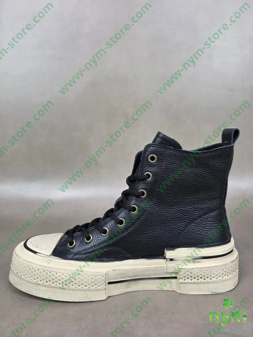 sneaker in pelle bottoni applicati SCARPE