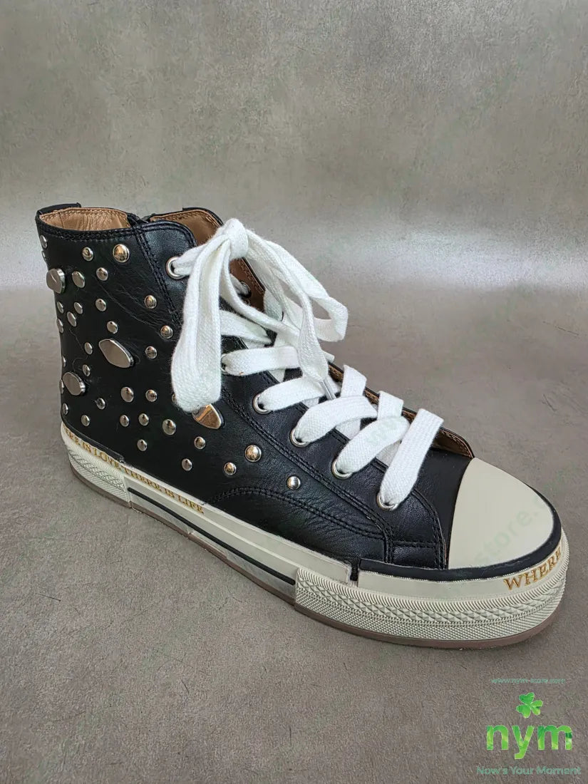 sneaker pelle e borchie SCARPE