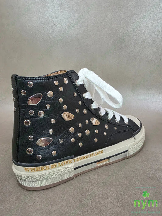 sneaker pelle e borchie SCARPE