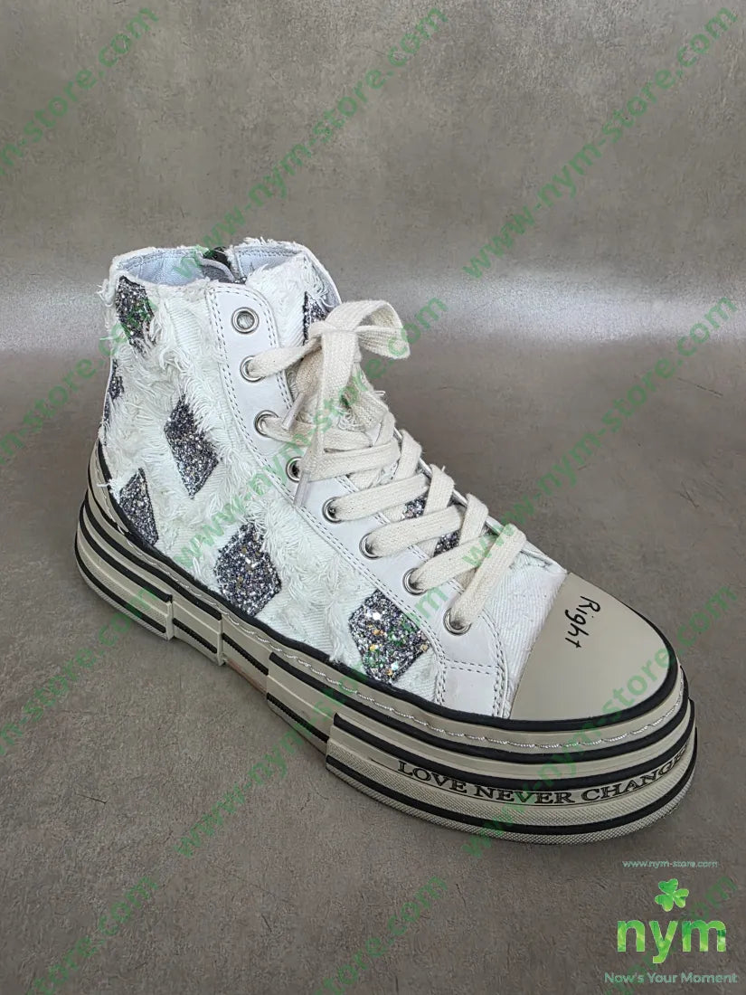 sneaker rombi glitter SCARPE