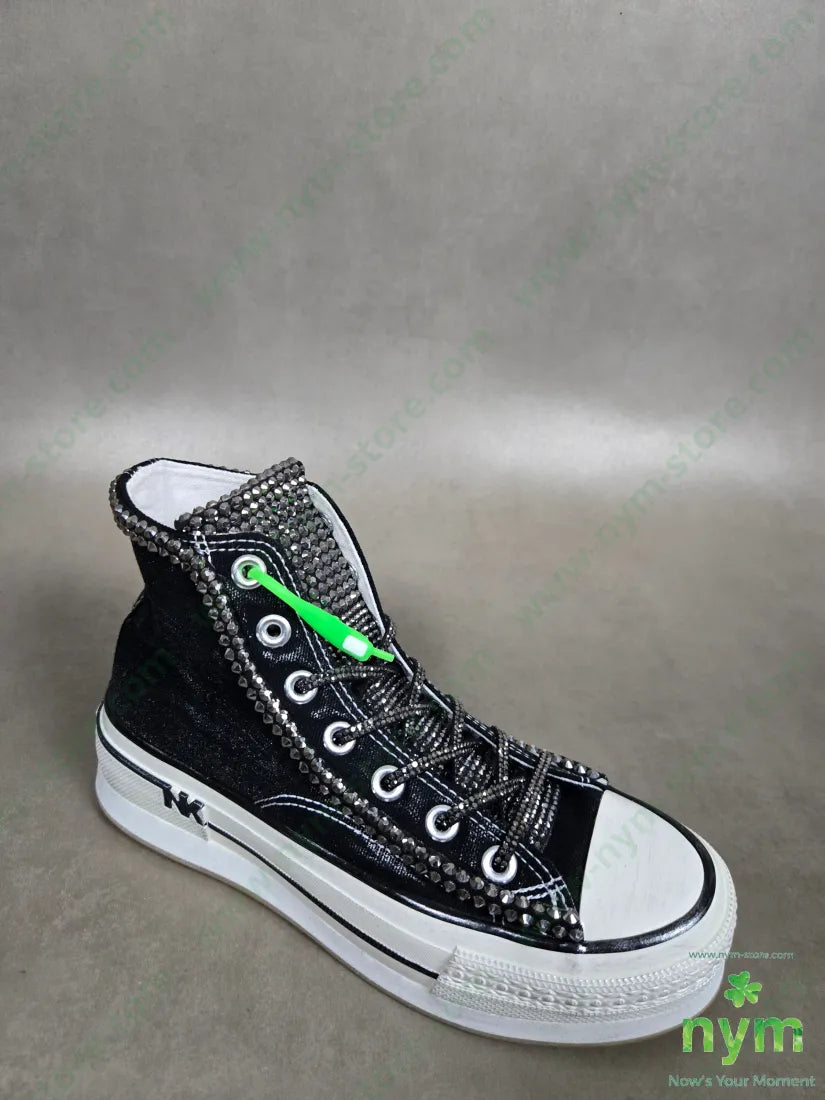 sneaker simple linguetta strass SCARPE