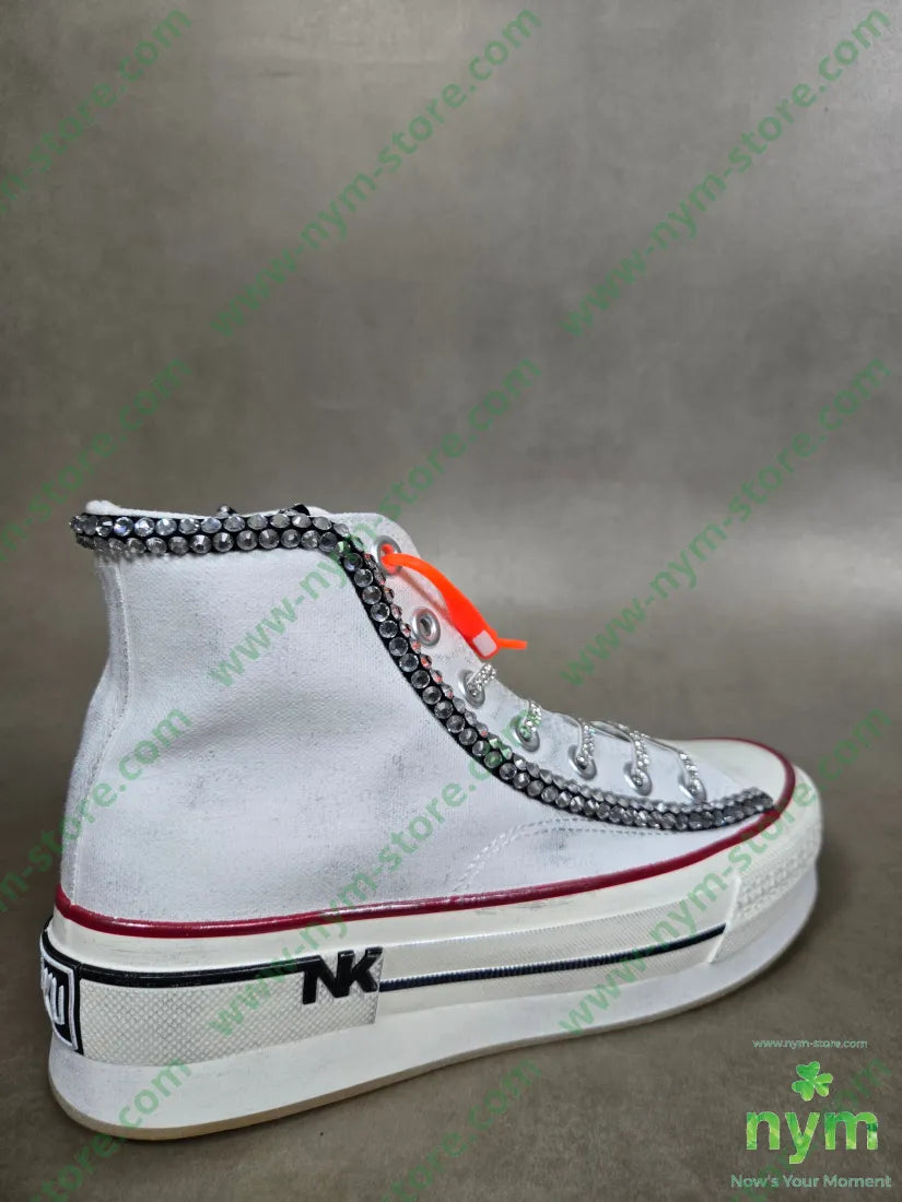 sneaker simple linguetta strass SCARPE