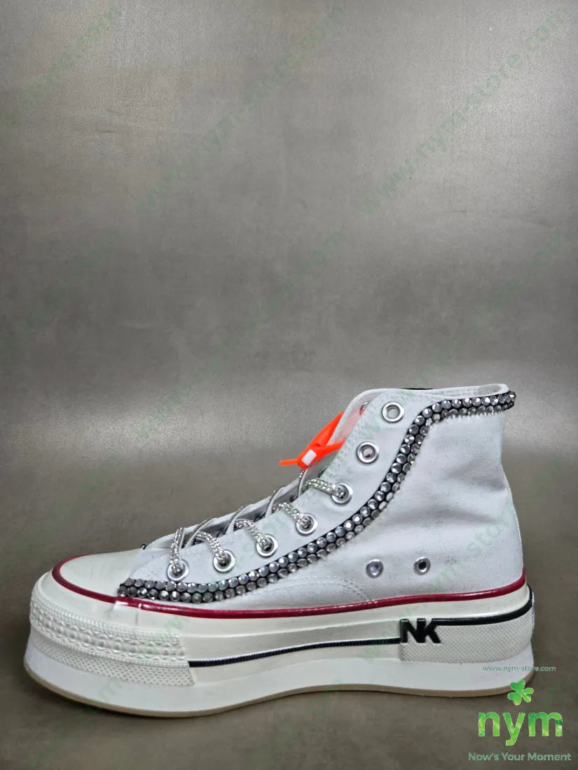 sneaker simple linguetta strass SCARPE