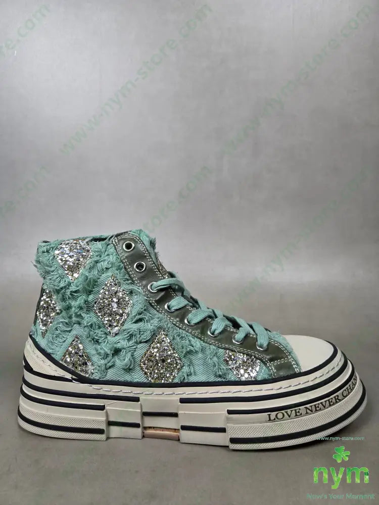 sneakers paillettes rombi 36 / VERDE / CONTINUATIVO SCARPE