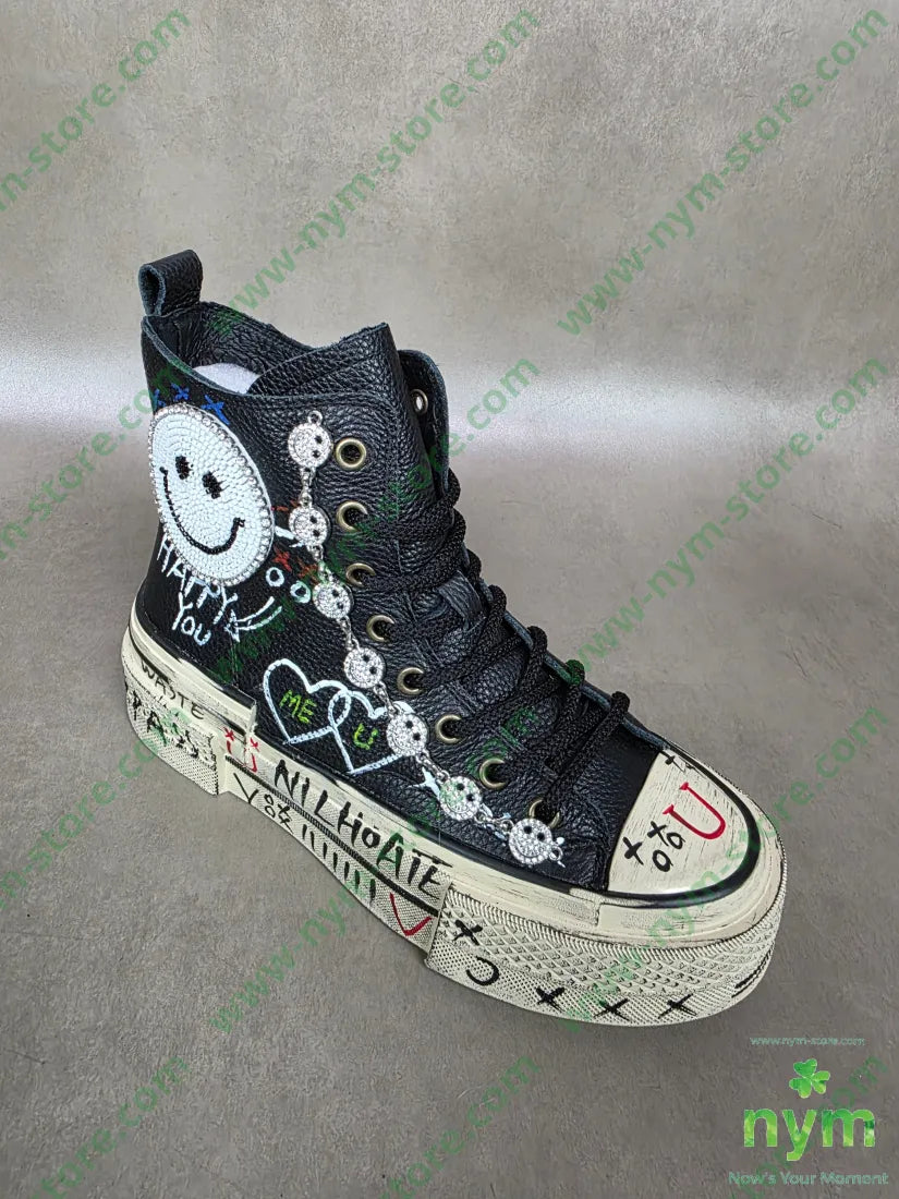 sneakers pelle smile SCARPE