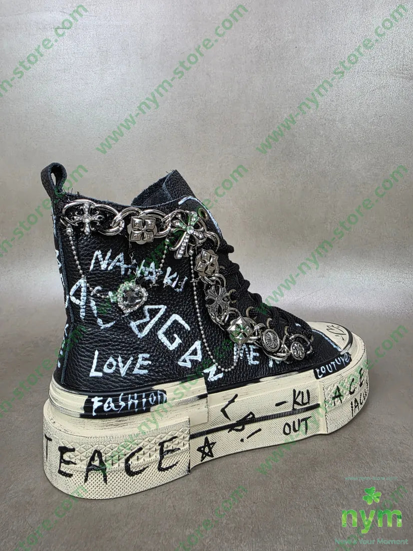 sneakers pelle stemmi SCARPE