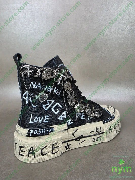 sneakers pelle stemmi SCARPE