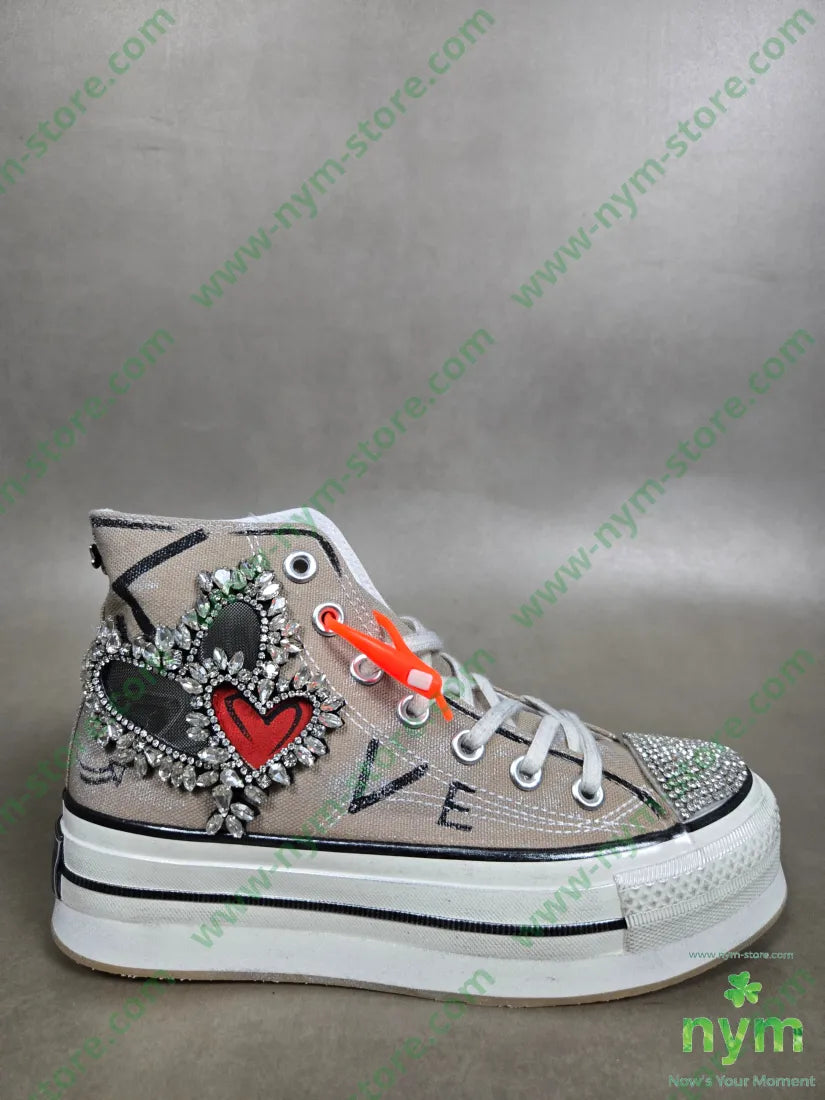 sneakers puntale strass 36 / SABBIA / Continuativo SCARPE