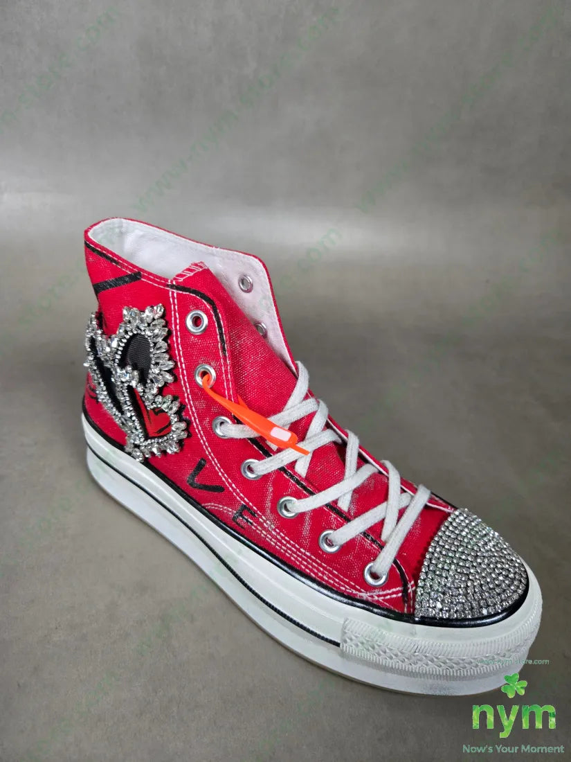 sneakers puntale strass SCARPE