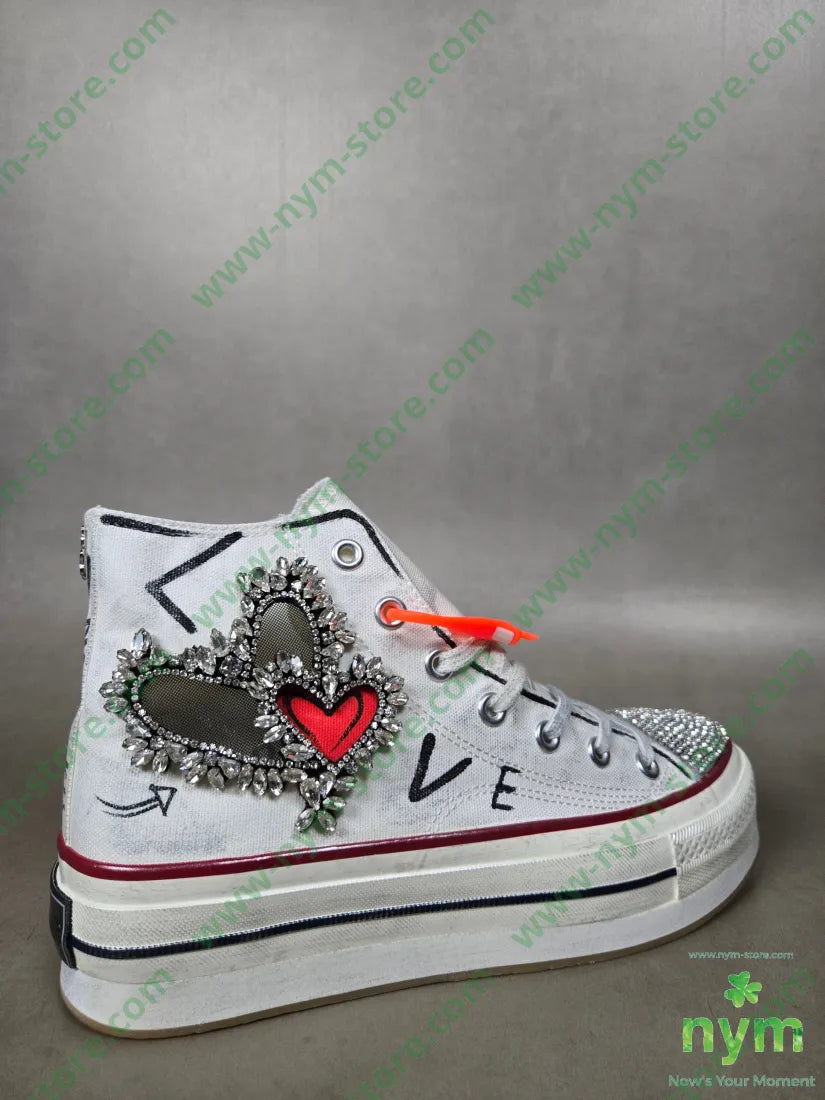 sneakers puntale strass SCARPE