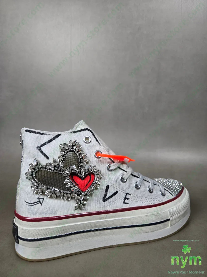 sneakers puntale strass SCARPE