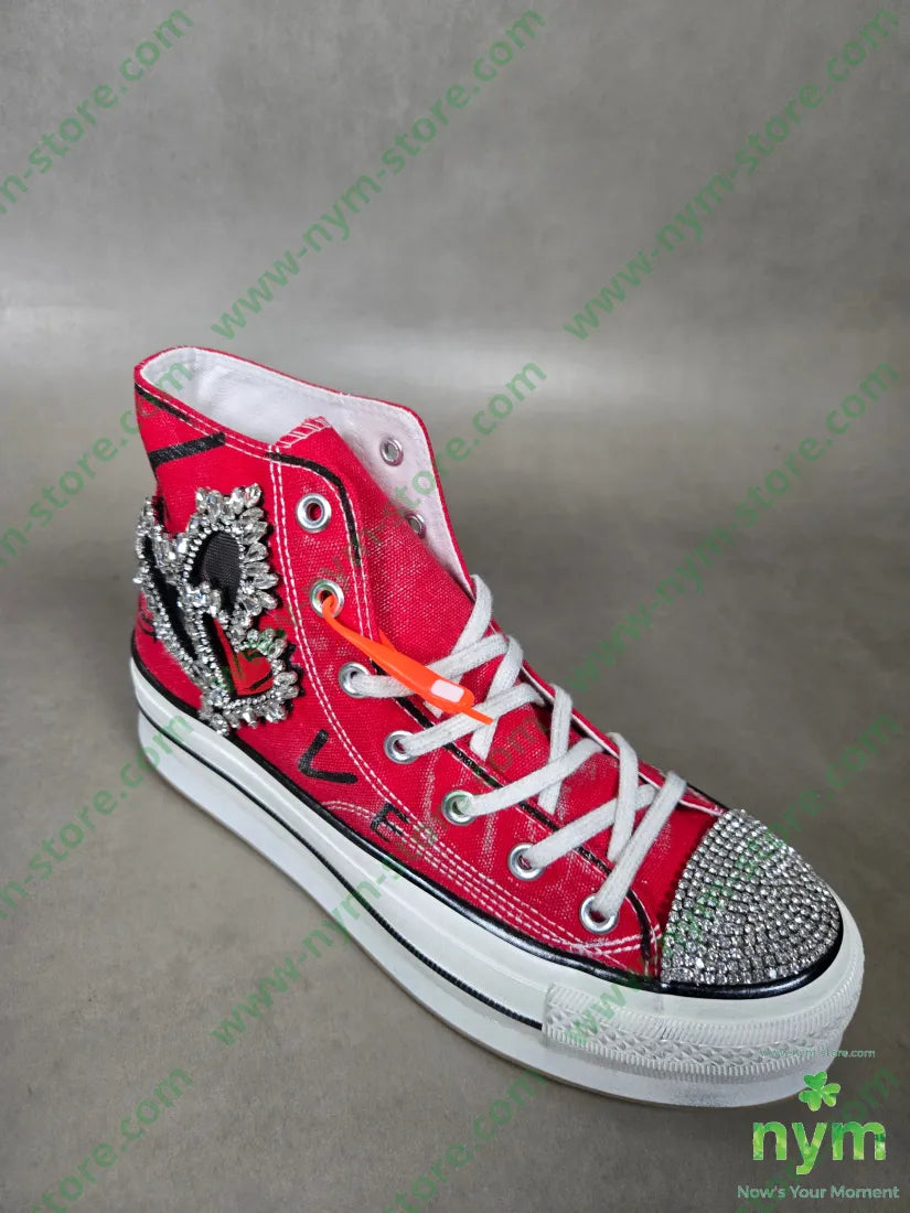 sneakers puntale strass SCARPE