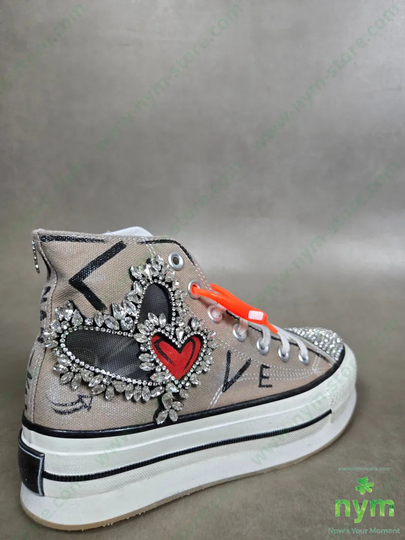 sneakers puntale strass SCARPE
