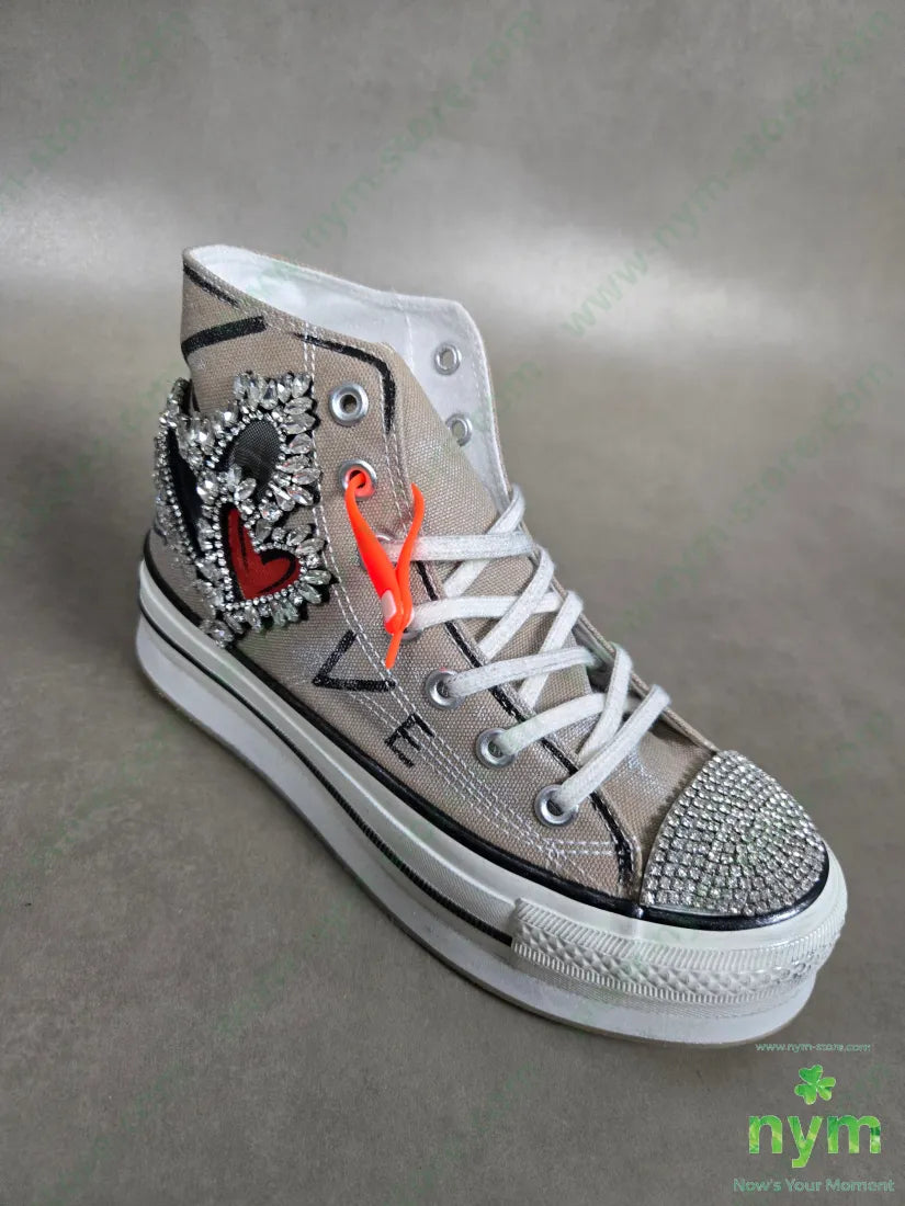 sneakers puntale strass SCARPE