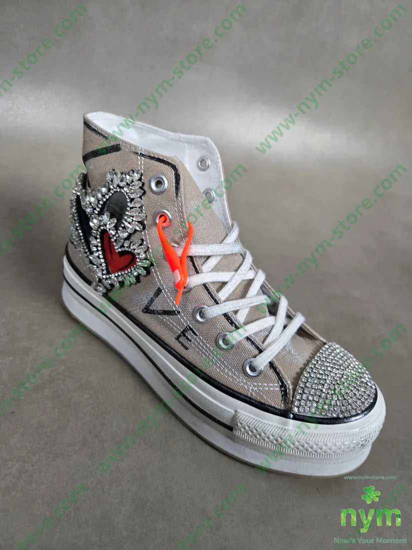 sneakers puntale strass SCARPE