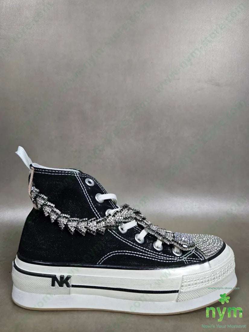 sneakers snake strass 36 / NERO / CONTINUATIVO SCARPE