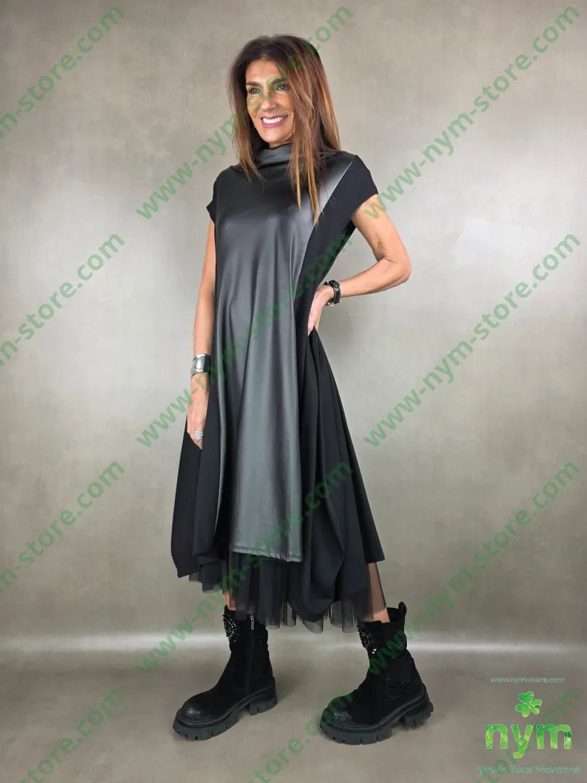 sotto abito in tulle 100pl U / NERO / AI25 ABITO