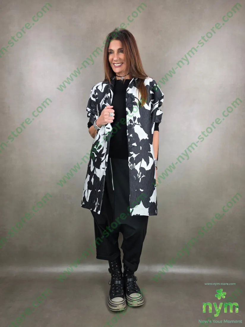 spolverino fiori lurex 100pl U / NERO / PE26 CAPOSPALLA