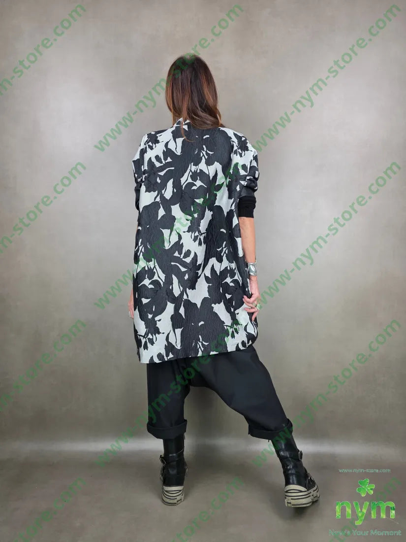 spolverino fiori lurex 100pl U / NERO / PE26 CAPOSPALLA