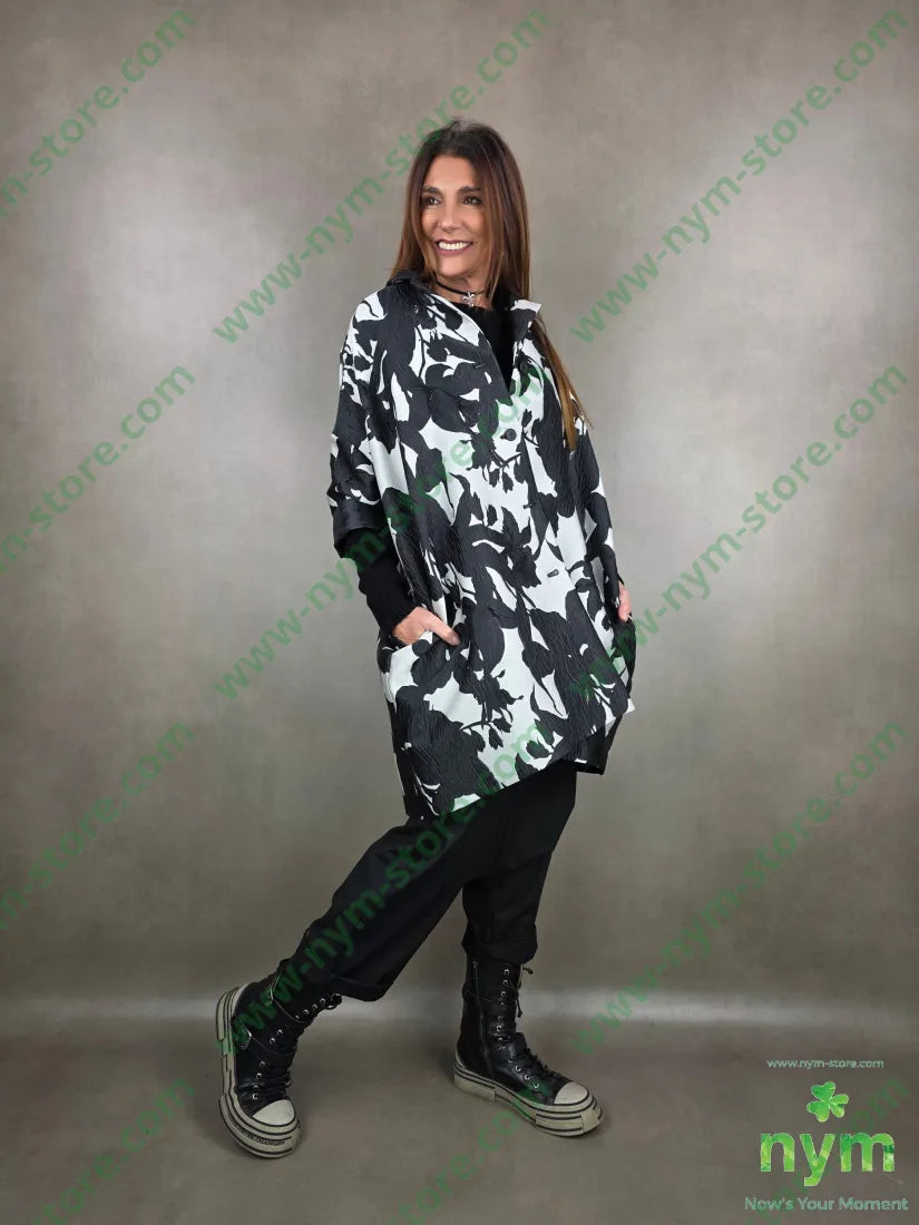 spolverino fiori lurex 100pl U / NERO / PE26 CAPOSPALLA