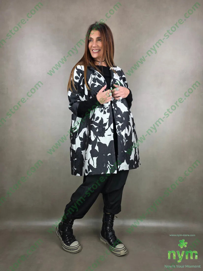 spolverino fiori lurex 100pl U / NERO / PE26 CAPOSPALLA