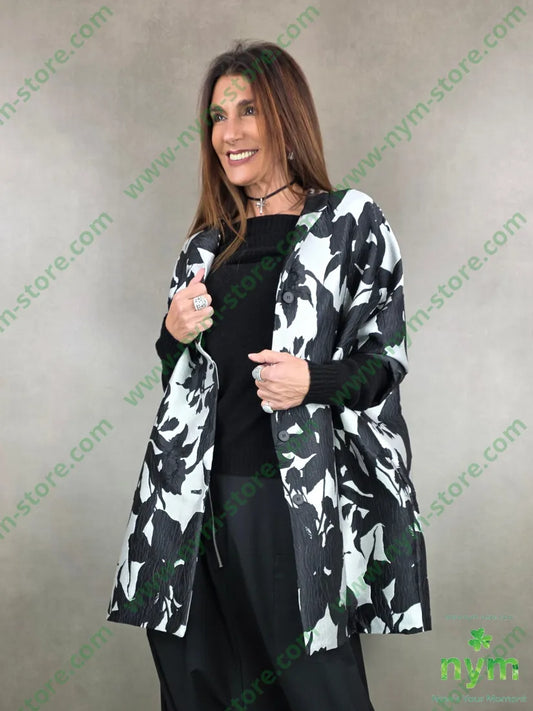 spolverino fiori lurex 100pl U / NERO / PE26 CAPOSPALLA