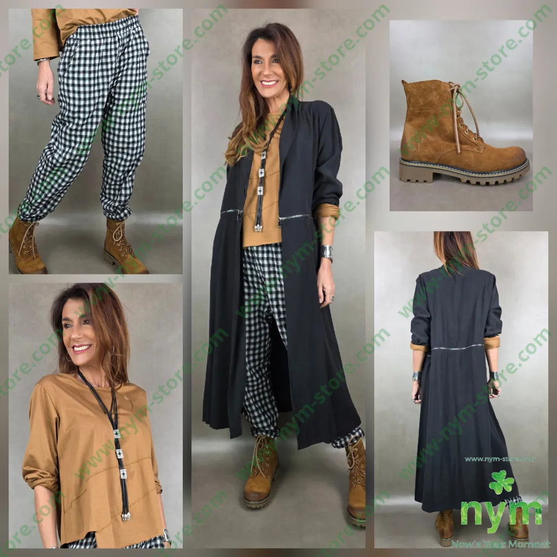 spolverino tessuto viscosa 50vi40co10pl U / NERO / PE26 CAPOSPALLA