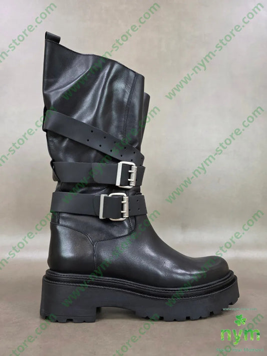 stivale asimmetrico cinturini - SCARPE