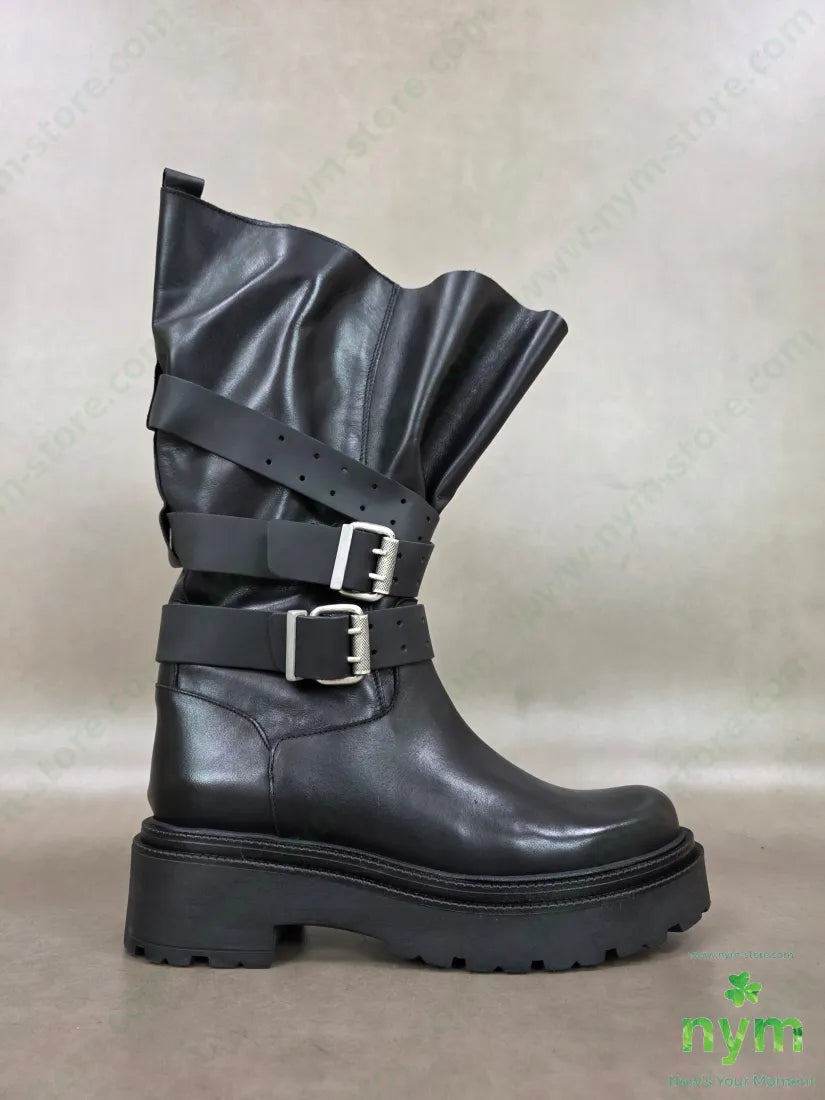 stivale asimmetrico cinturini - SCARPE