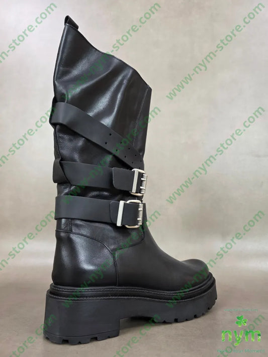stivale asimmetrico cinturini - SCARPE