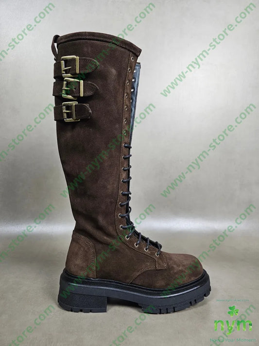 stivale tre fibbie 36 / MARRONE / AI25 SCARPE