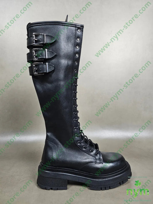 stivale tre fibbie 36 / NERO / AI25 SCARPE