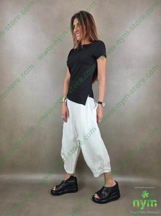 t shirt bielastico taglio inverso 94co6ea - TSHIRT