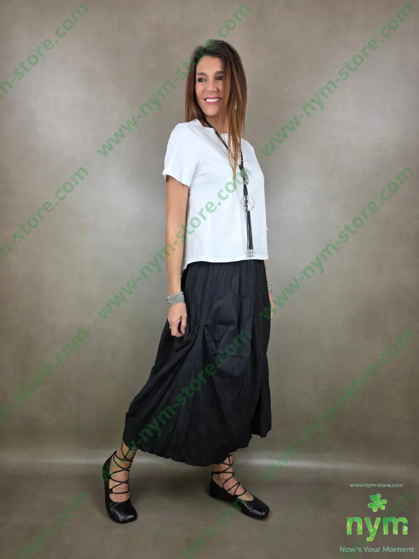 t shirt con collo in taglio vivo 95co5ea TSHIRT